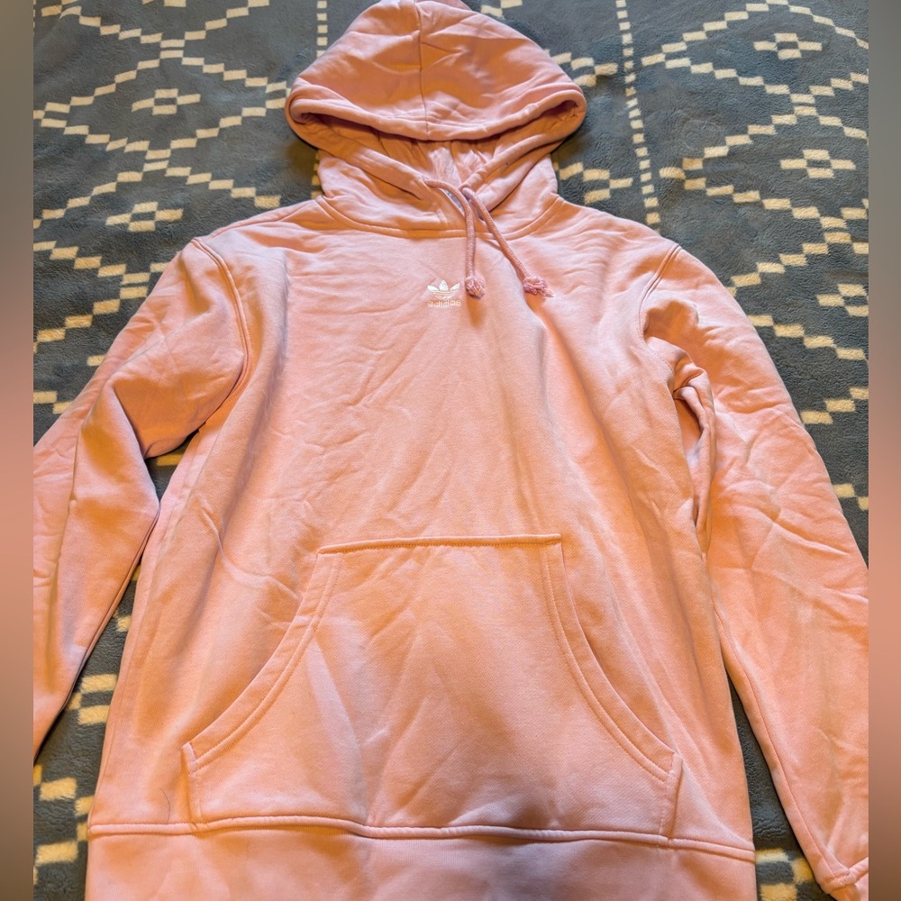 Adidas light pink sweatshirt